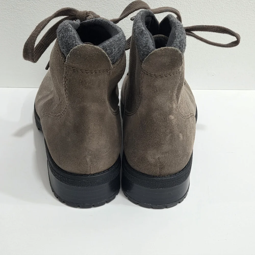 Clarks Women's Faralyn Alpha Blue Grey Suede Lace Up Hiking Boots Size 7